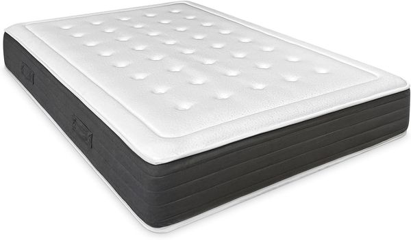 Dreaming Online - Viskoelastische Matratze Bio Nature | umweltfreundlich | Dicke 24 cm | Härte und Komfort | mittlere Härte, milbendicht, antibakteriell und hypoallergen. 120x190