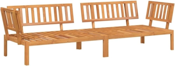 vidaXL Garten-Ecksofas aus Paletten 2 Stk. Massivholz Akazie 3209432