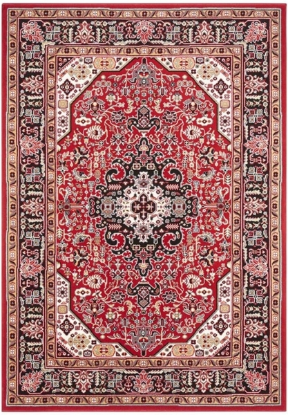 Orientalischer Kurzflor Teppich Skazar Isfahan Rot - 200x290x0,9cm