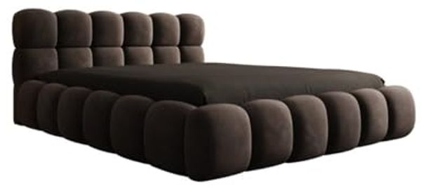 Luxusbetten24 Polsterbett Designer Polsterbett Boston Samt, mit Stauraum
