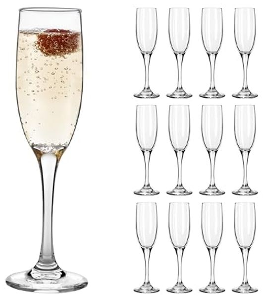 LIBBEY Sektglas Libbey 12er Set -EMBASSY-, 12-tlg, Glas, 177 ml, hochwertig verarbeitet, im modernen Design