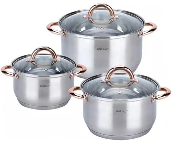 Kinghoff Kinghoff 6-teiliges Topfset 45736
