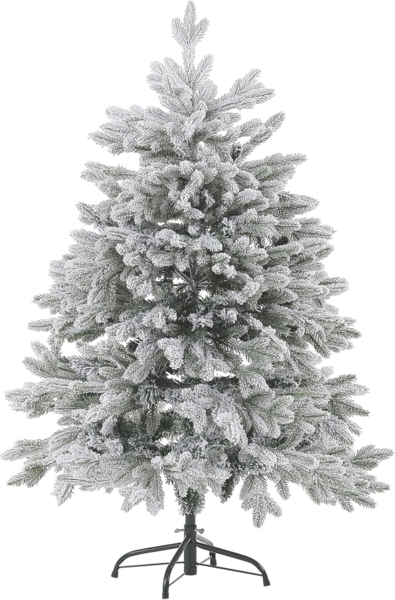 Künstlicher Weihnachtsbaum schneebedeckt 120 cm weiß FORAKER