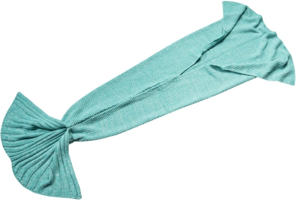 Wohndecke Meerjungfrau Kuscheldecke, Feluna, Wolldecke Flossen-Decke Bild 2