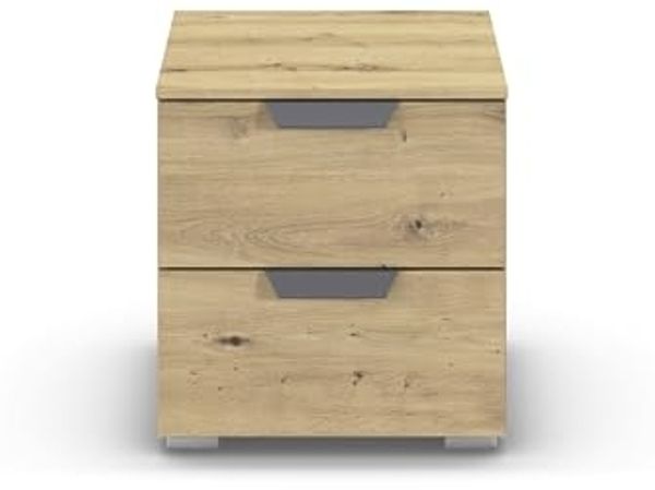 rauch Aditio Box, Nachttisch, 2 Schubladen, mit Softclose-Funktion, Farbe Eiche Artisan, BxHxT 40x42x42cm Bild 6