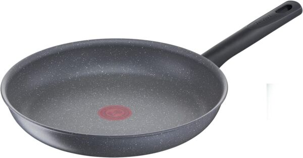 Tefal G2800702 Natural On Induktions-Bratpfanne 30 cm Mineralia+ Antihaftbeschichtung Thermo-Signal Thermo-Fusion Aluminium Pfanne Induktion Bratpfanne Antihaft Wokpfanne für gesundes Kochen