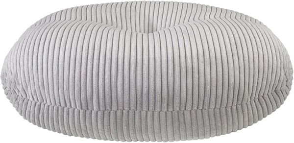 XDREAM Pouf rundes Bodensitzkissen, Meditationskissen, Sitzhocker, Fußhocker (1-St), vielseitig verwenbar, modernes Korddesign