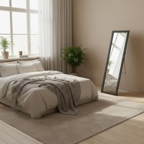 EDAXO Standspiegel Standspiegel HAVLYS, 37 x 127 cm, Splittergeschütztes Sicherheitsglas (PTE-Folie)