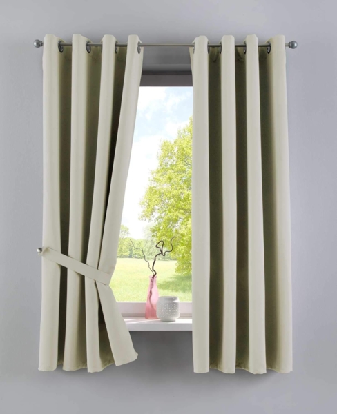 Gardinenbox Verdunkelungsvorhang (2 St), Ösen, verdunkelnd, Polyester, »NewYork« Thermo-Gardinen Blackout 201920600-2