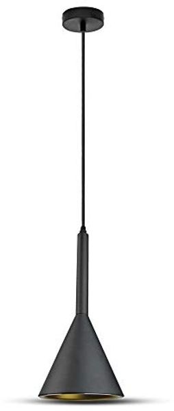 Pendelleuchte mit schwarz goldenem Lampenschirm VT-7162