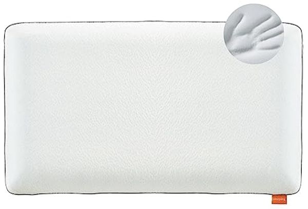 sleepling Nackenstützkissen Memory Foam, Füllung: 1 Seite Visco- andere Seite Gelschaum, Bezug: 65 % Polyester / 35 % Viskose, Seitenschläfer, Rückenschläfer, Memory Effekt, HWS Nackenkissen