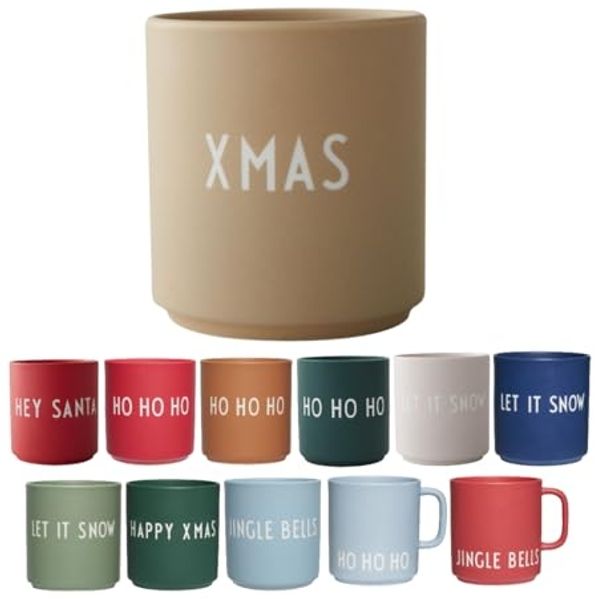 Design Letters Geschirr Becher Favourite Cup Christmas Beige