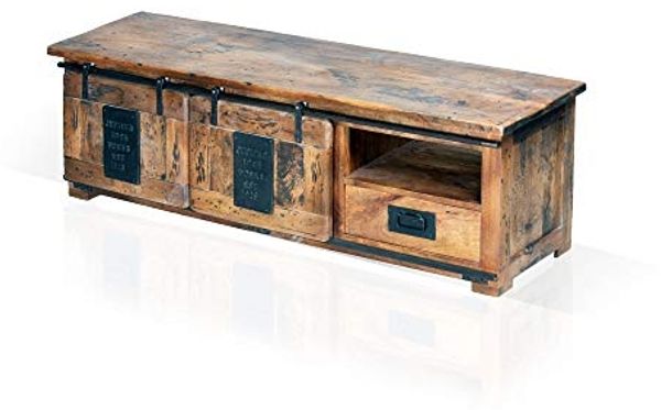 Möbel-Eins BRISTOL TV-Board IV, Material Massivholz, Mango rustikal