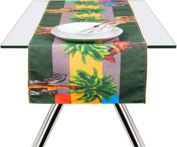 Excelsa Le Cirque du Marrakech Tischläufer, 60 % Baumwolle, 40 % Polyester, 45x140 cm, Mehrfarbig Bild 3