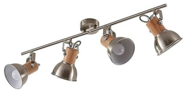 Lindby Deckenstrahler Dennis, Metall, Alu IP20, 4 x 8 W LED