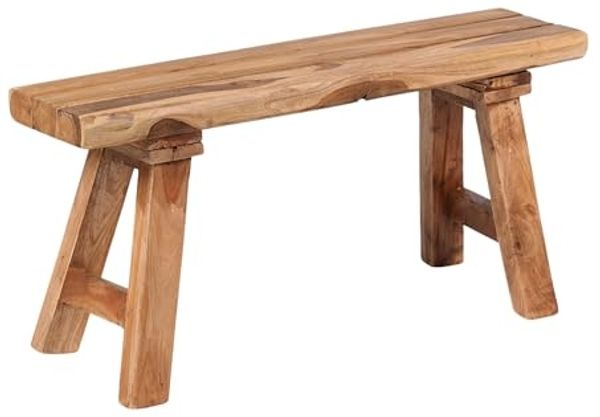 CREEDWOOD Sitzbank SITZBANK "PALMA", Massivholz, 84cm, Flurbank, Blumenbank natur