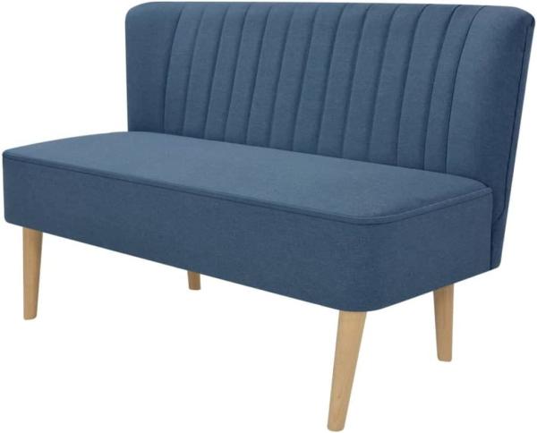 vidaXL Sofa Stoff 117x55,5x77 cm Blau 244072