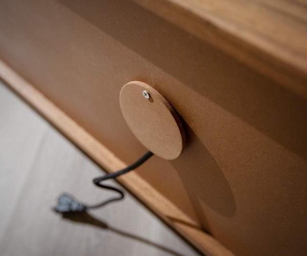 TV-Board Stonegrace Natur 220 x 35 x 45 cm Akazie 4 Türen Baumkante Bild 7