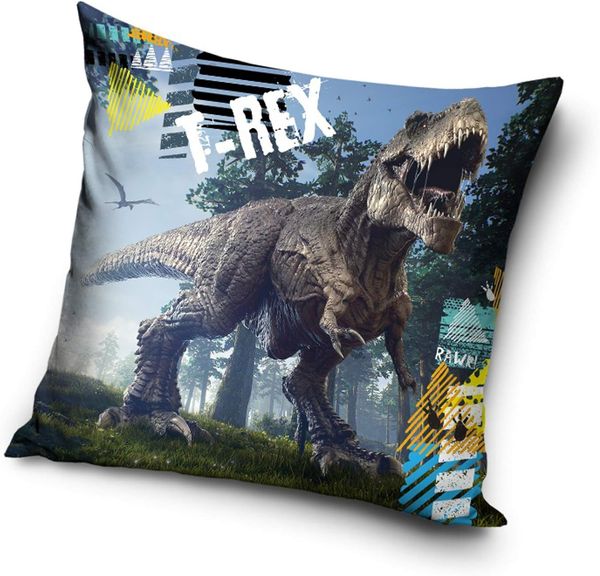 T-Rex Dinosaurier Kissenbezug mit Reißverschluss