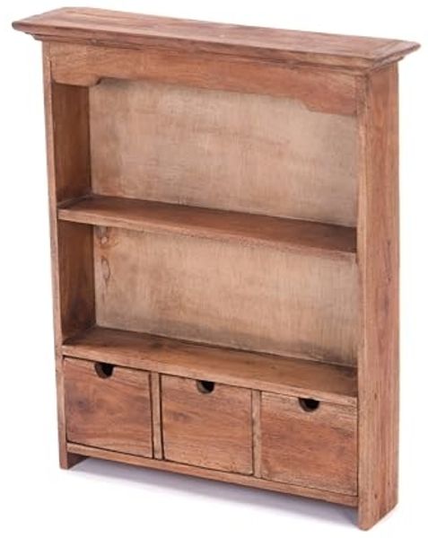DESIGN DELIGHTS Wandregal LANDHAUS WANDREGAL "ADELIA", 60 cm, Altholz massiv Holz, Küchenregal