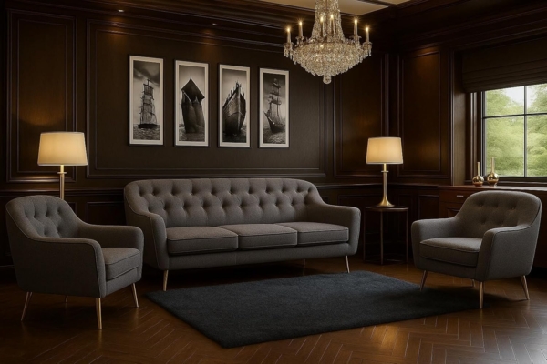 Wohnzimmer-Set BENITO 4: 3-Sitzer Sofa + 2 Sessel