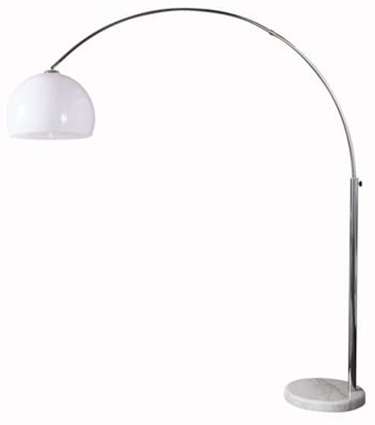 riess-ambiente Bogenlampe LOUNGE DEAL 175-205cm weiß, ohne Leuchtmittel, Wohnzimmer · Metall · verstellbar · Modern Design