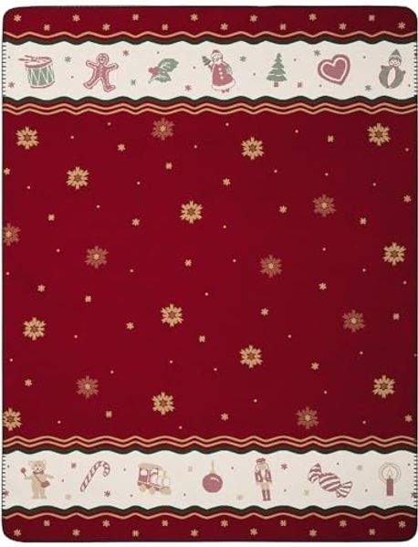 Wohndecke Toy's Delight Ruby mit weihnachtlichen Motiven, Weihanchtsdecke in, Villeroy & Boch, Made in Germany
