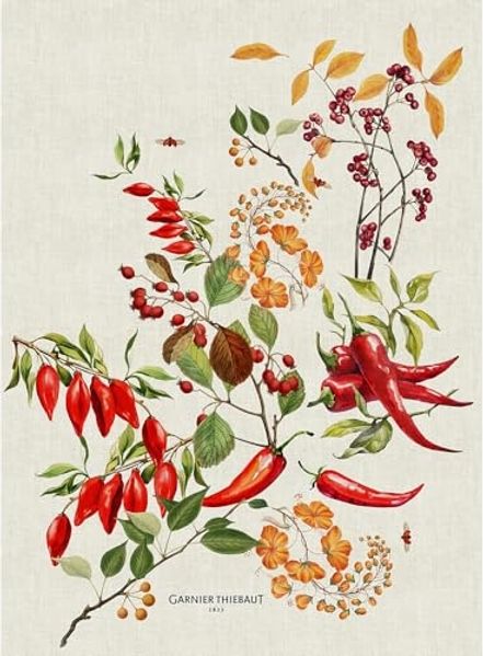 Garnier Thiebaut Geschirrtuch Geschirrtuch Piments Doux Epices 50x70 cm, (1-tlg, 1 x Geschirrtuch), bedruckt