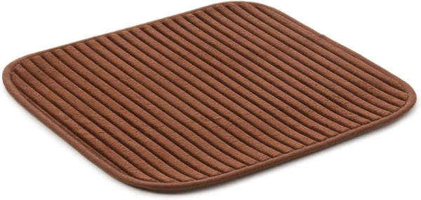 Gözze Badematte Berlin, Höhe 7 mm, rutschhemmend beschichtet, fußbodenheizungsgeeignet, Polyester, rechteckig, Badteppich, Uni Farben, Cord Optik, waschbar