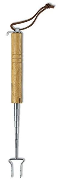 Victorinox Grillgabel, ausziehbar, Edelstahl/Holz, Silber/Natur, 22,5 cm