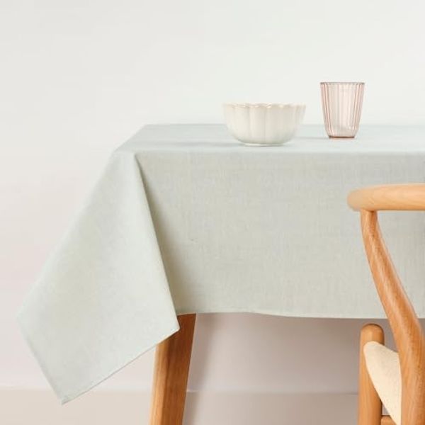 Belum Tischdecke, schmutzabweisend, Größe 140x140 cm, extraweich, Blau, 100, Stoff 100% Bio-Baumwolle, einfarbig, Tischdecke