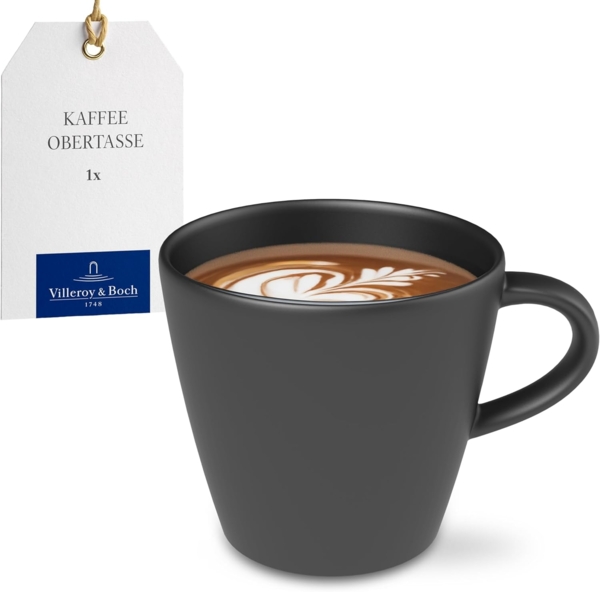 Villeroy & Boch Manufacture Rock Kaffeetasse schwarz 150 ml