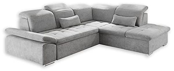 Ecksofa mit Schlaffunktion Wayne - verstellbaren Kopf- und Rückenlehnen