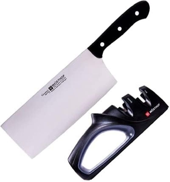 Wüsthof Chinesisches Kochmesser + Messerschärfer 9281-4