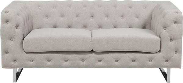 2-Sitzer Sofa Polsterbezug beige VISSLAND