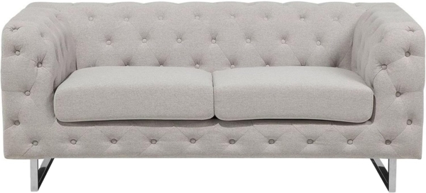 2-Sitzer Sofa Polsterbezug beige VISSLAND