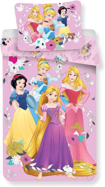 Disney Princess Mädchen Bettwäsche 140x200 cm 100% Baumwolle