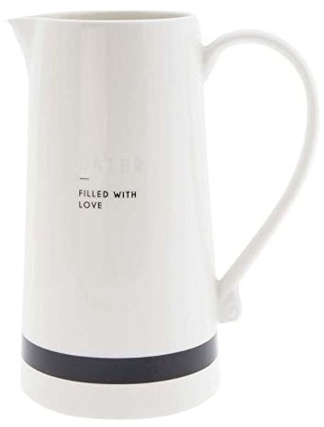 Krug H22 cm Filled with love schwarz