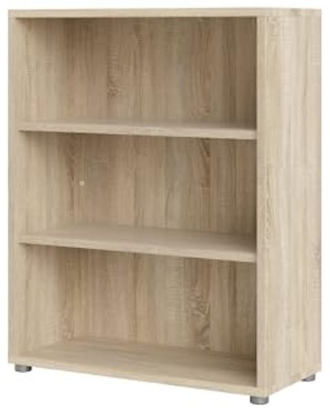 Dmora - Sybille Bücherregal, Büroregal, Bücherregal, Bibliothek, 89 x 40 x 113 cm, Eiche Bild 6