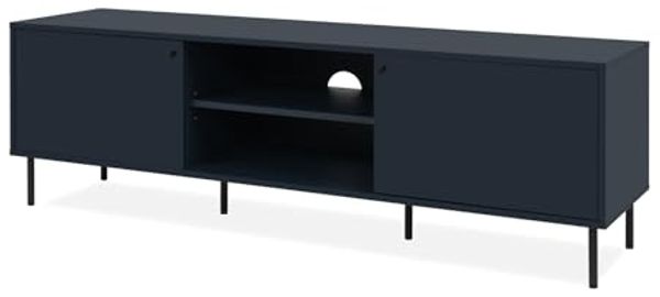 TV-Lowboard Barina in blau 160 x 50 cm