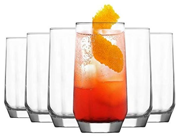 LAV Diamond Highball-Gläser, 6-teilig, 385 ml – Stil trifft Funktionalität