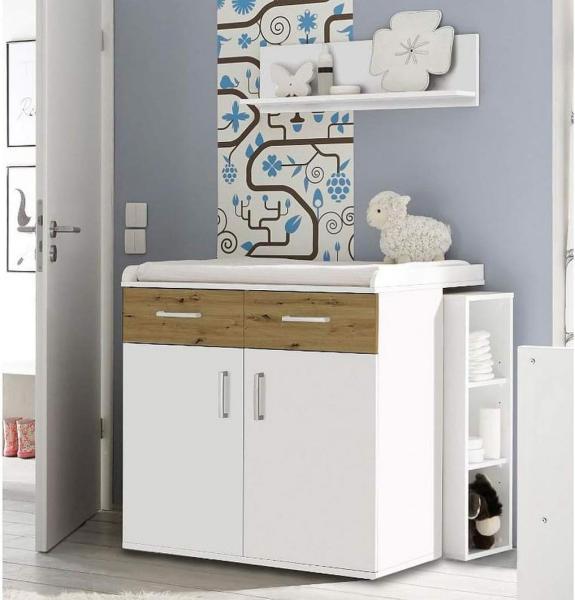 Storado 'Sienna' 7-tlg. Babyzimmer-Set weiß matt/asteiche Bild 8