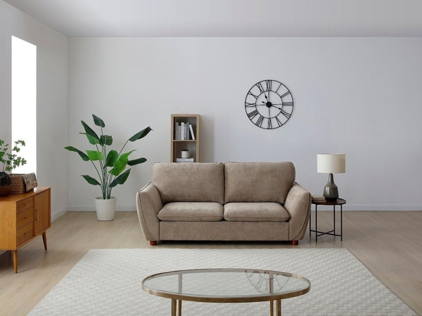 Vente-unique - Sofa 3‑Sitzer – Stoff – Taupe – MENARDIA Bild 7