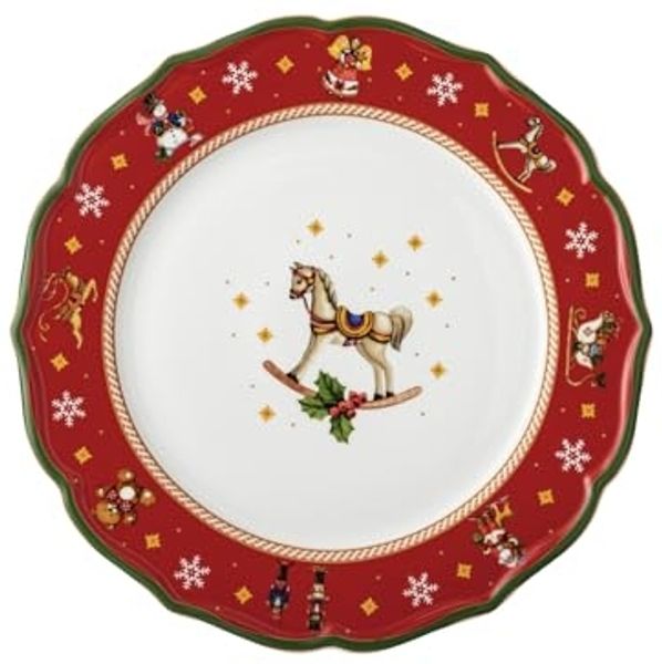 Hutschenreuther Teller Flach 33 cm Happy Wintertime Red