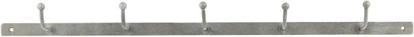 Laursen - Hakenleiste Metall 5 Haken 7202-18 Grau Wand- Kleider- Haken Garderobe