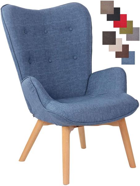 Lounger Durham Stoff blau