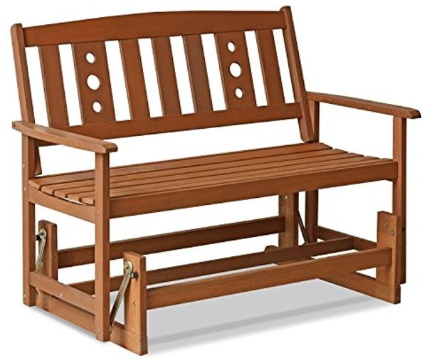 Furinno Tioman Outdoor Sitzbank, Holz, natur, 70 x 111.76 x 91.49 cm