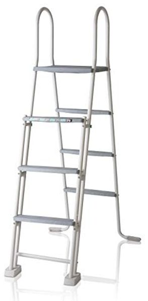 OKU Sicherheitsleiter, 4-stufig, für Pools mit 120 - 132 cm Höhe, Stahl, 138 x 44 x 8,5 cm