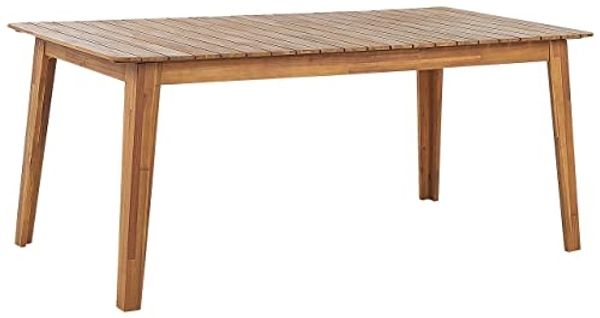 Gartentisch Holz Heller Holzfarbton FORNELLI