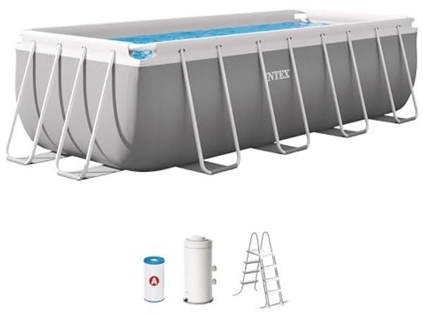 Intex 'Prism Frame Rectangular' Pool Set, 4 x 2 x 1,22 m
